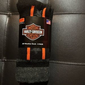 HARLEY DAVIDSON ALL WEATHER SOCKS-2 PAIR-NWT